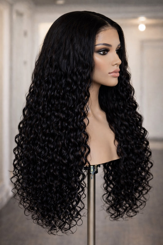 HD Lace Deep Wave Wig – 200% Density | Pre-Plucked | Ready-To-Wear